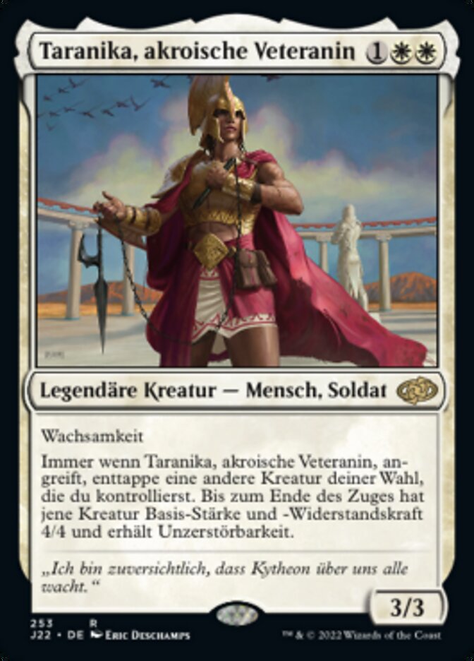 Taranika, akroische Veteranin