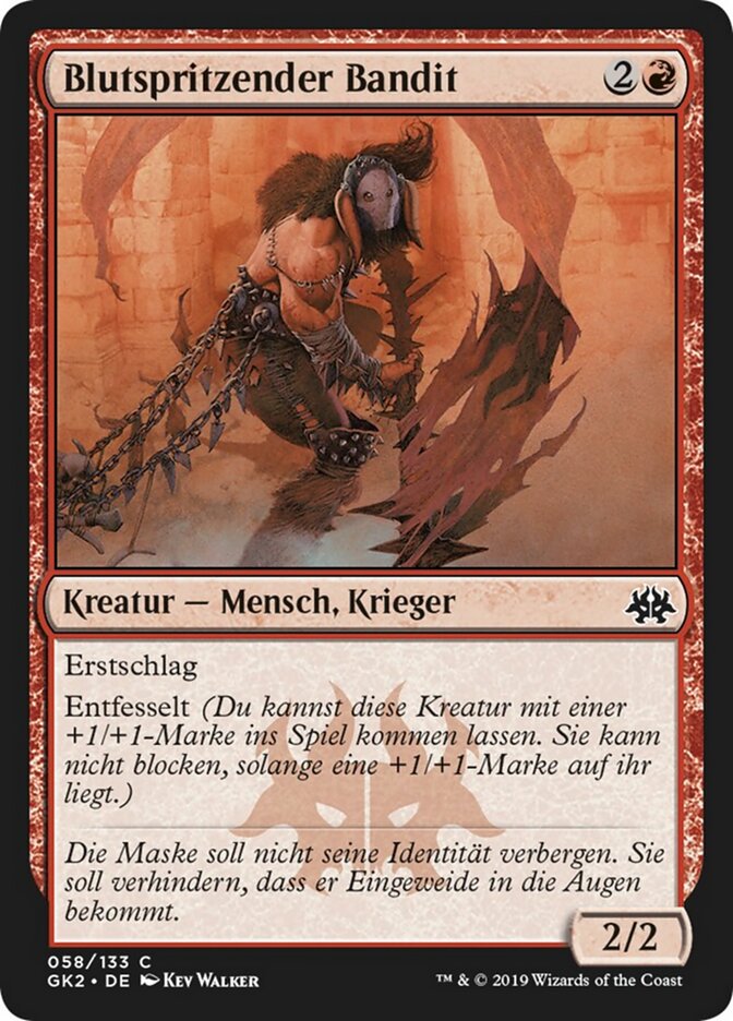 Blutspritzender Bandit