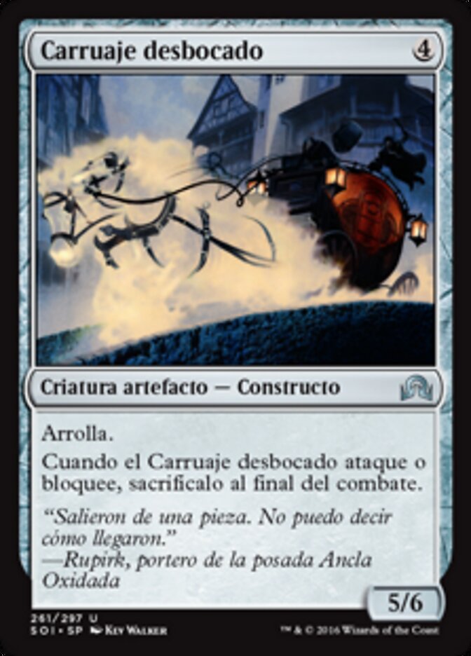 Carruaje desbocado