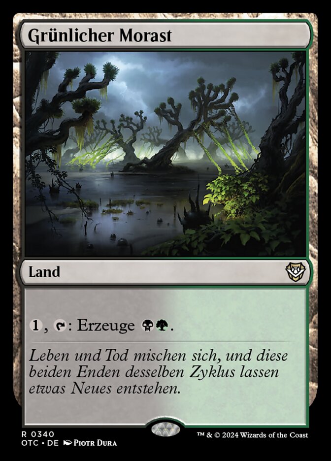Grünlicher Morast