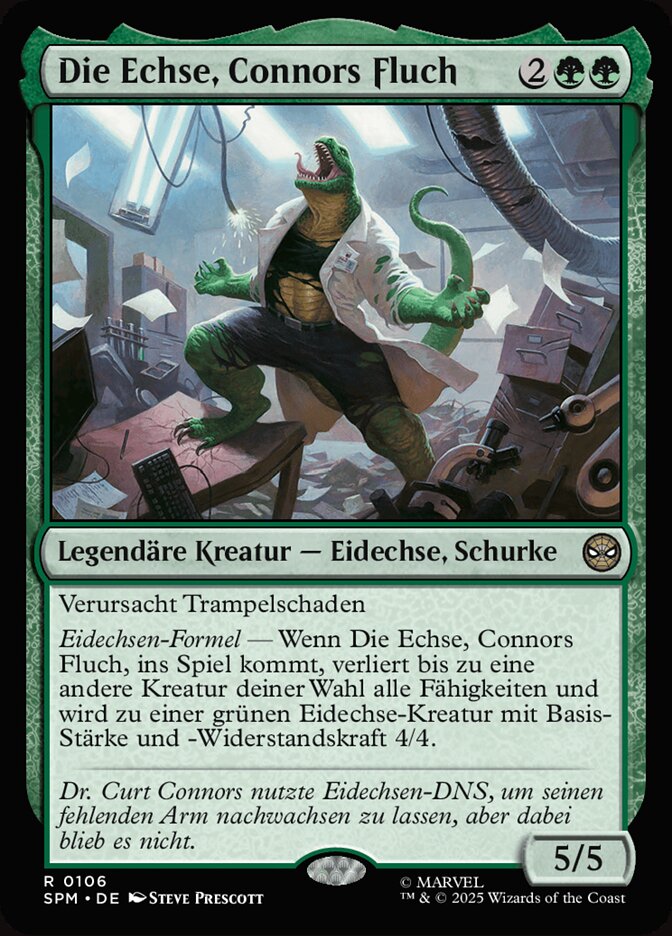 Die Echse, Connors Fluch