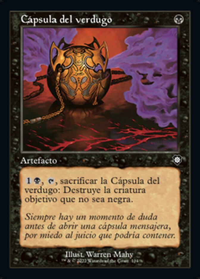 Cápsula del verdugo