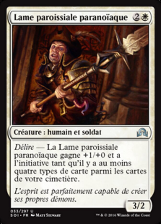 Lame paroissiale paranoïaque