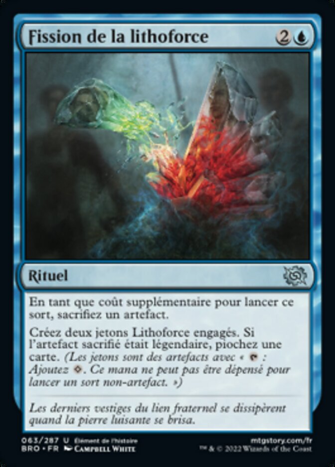Fission de la lithoforce