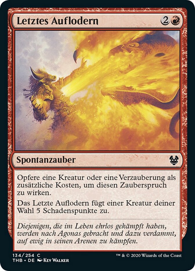 Letztes Auflodern