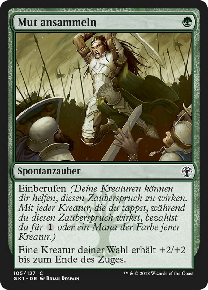 Mut ansammeln