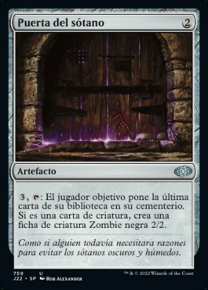 Puerta del sótano