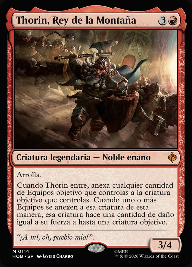 Thorin, Rey de la Montaña