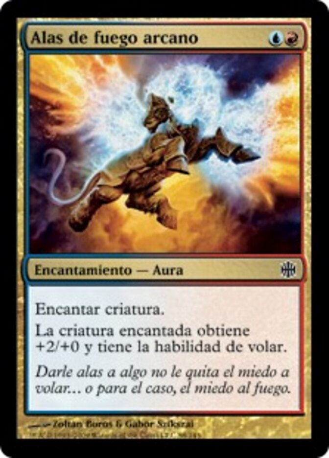 Alas de fuego arcano