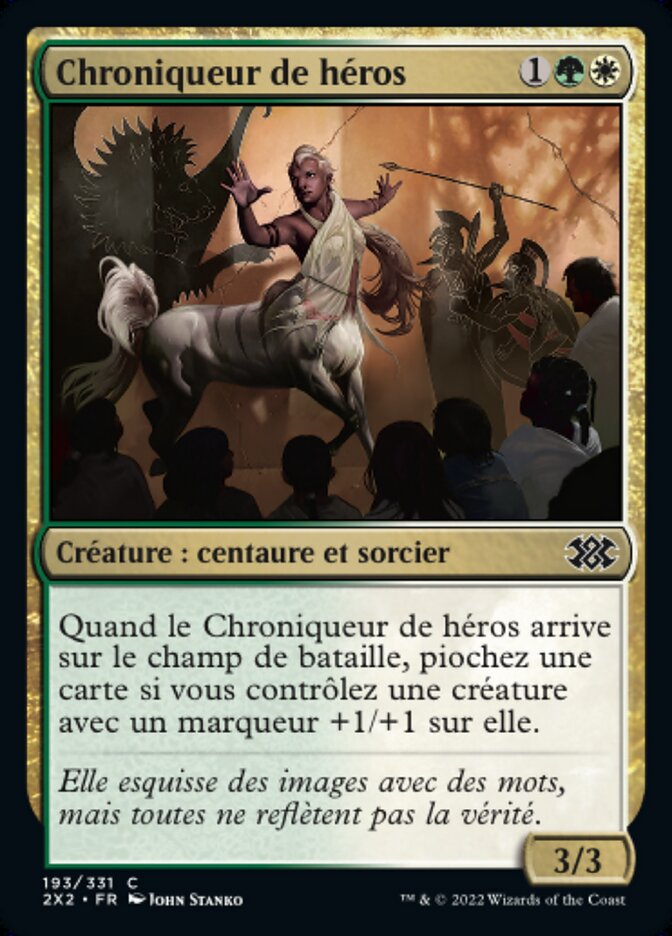 Chroniqueur de héros