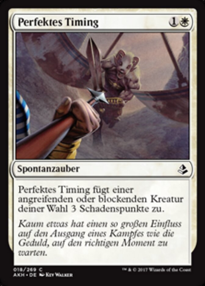 Perfektes Timing
