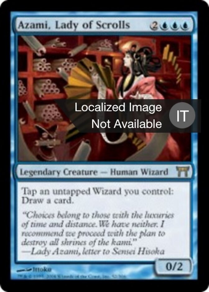 Azami, Signora delle Pergamene