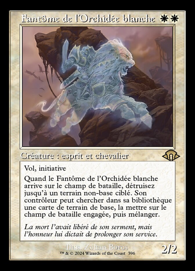 Fantôme de l'Orchidée blanche