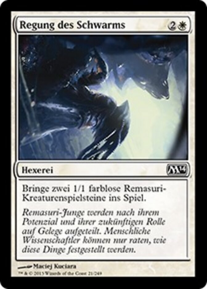 Regung des Schwarms