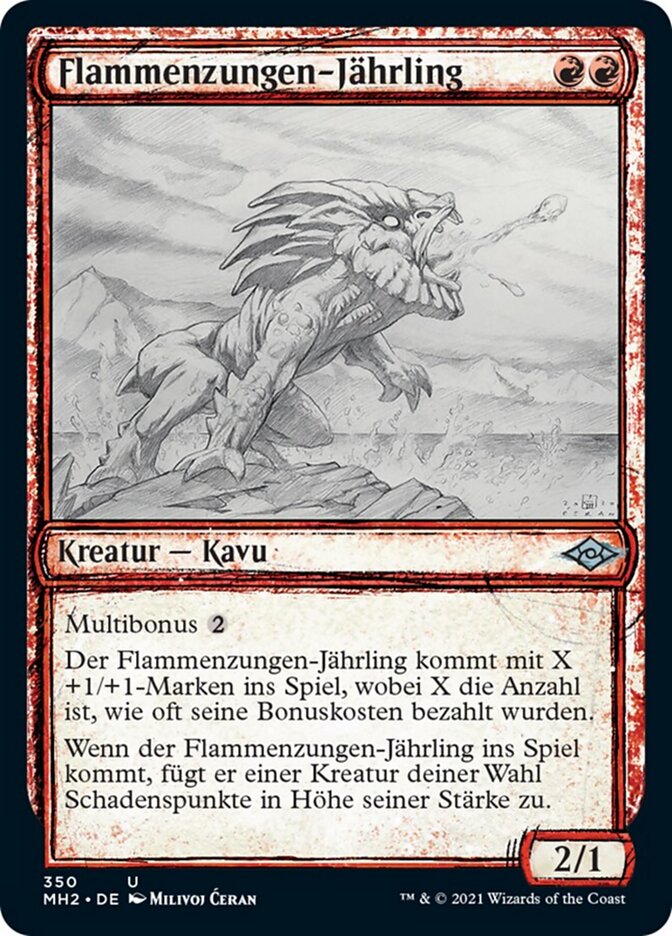 Flammenzungen-Jährling
