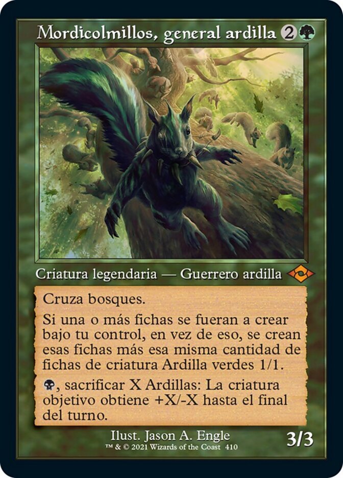 Mordicolmillos, general ardilla