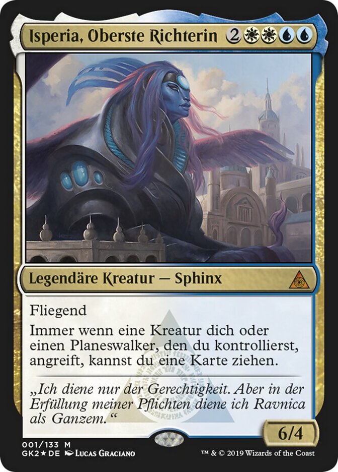 Isperia, Oberste Richterin