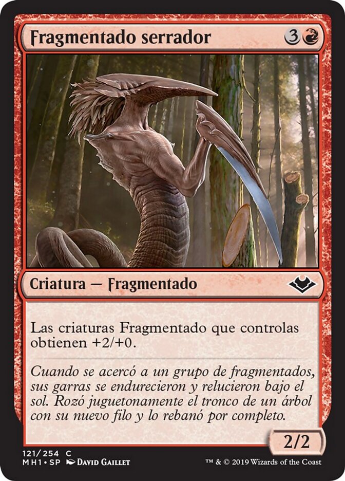 Fragmentado serrador