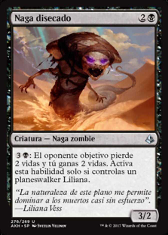 Naga disecado