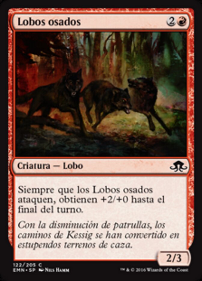 Lobos osados