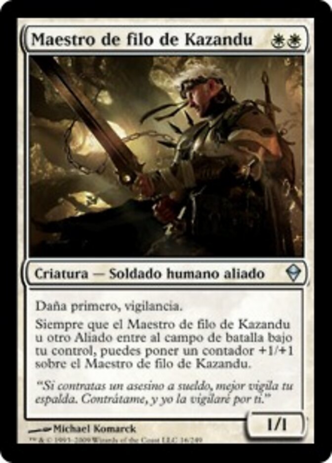 Maestro de filo de Kazandu