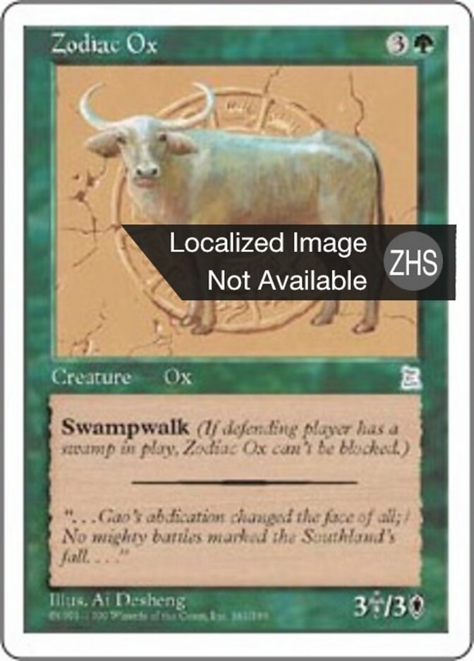 Zodiac Ox