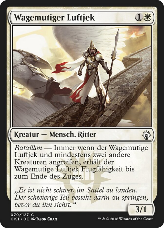 Wagemutiger Luftjek