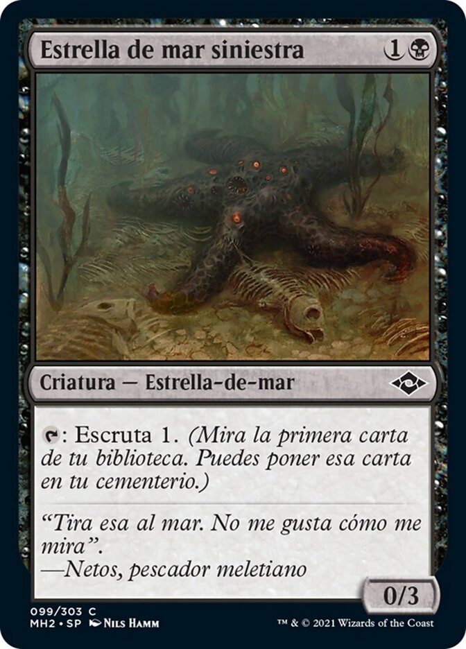 Estrella de mar siniestra