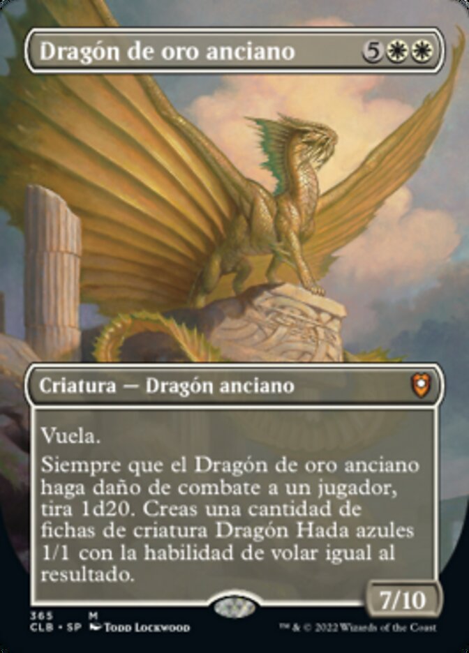 Dragón de oro anciano