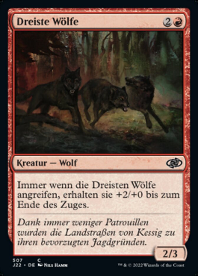 Dreiste Wölfe