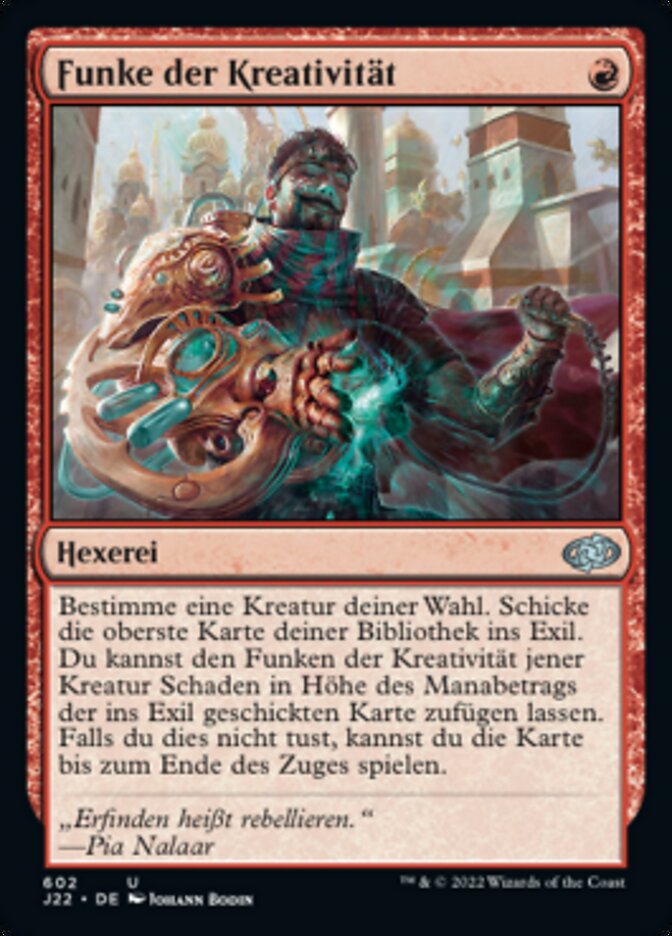 Funke der Kreativität