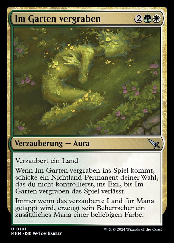 Im Garten vergraben