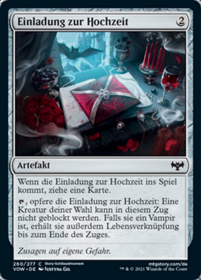 Einladung zur Hochzeit