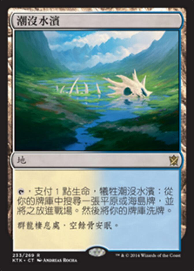 潮沒水濱