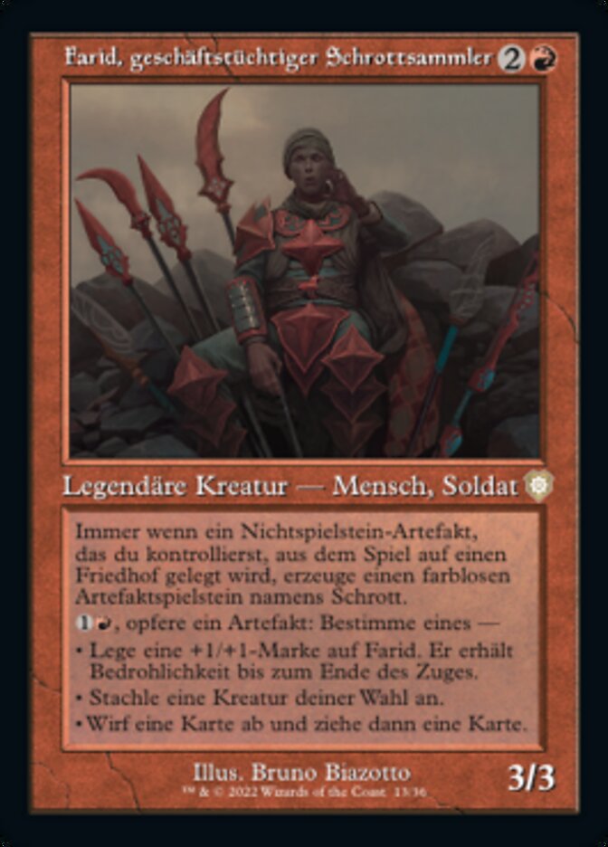 Farid, geschäftstüchtiger Schrottsammler