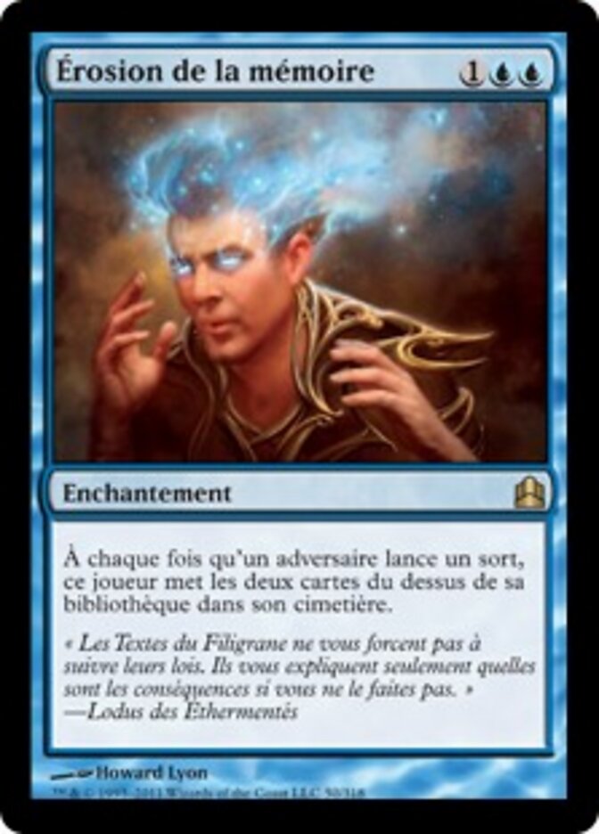 Érosion de la mémoire