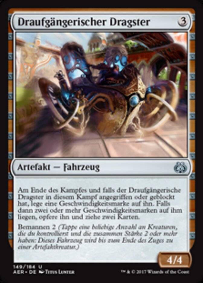 Draufgängerischer Dragster