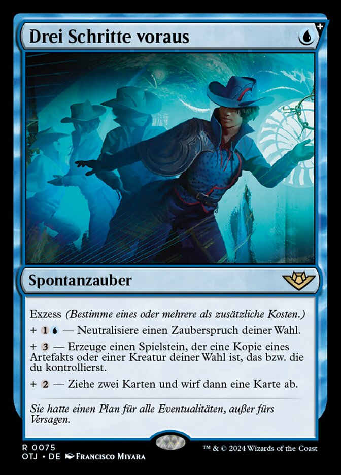 Drei Schritte voraus