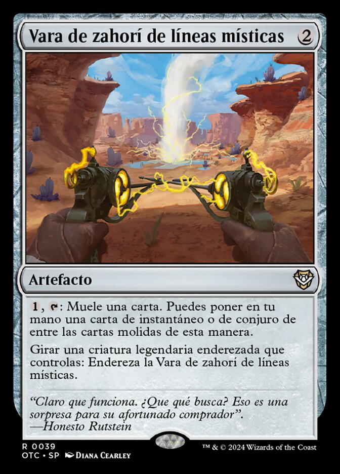 Vara de zahorí de líneas místicas