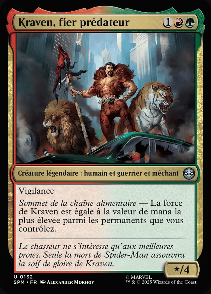Kraven, fier prédateur