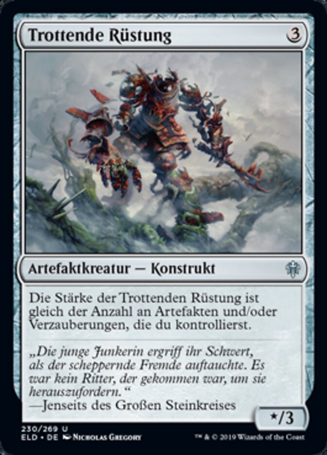 Trottende Rüstung