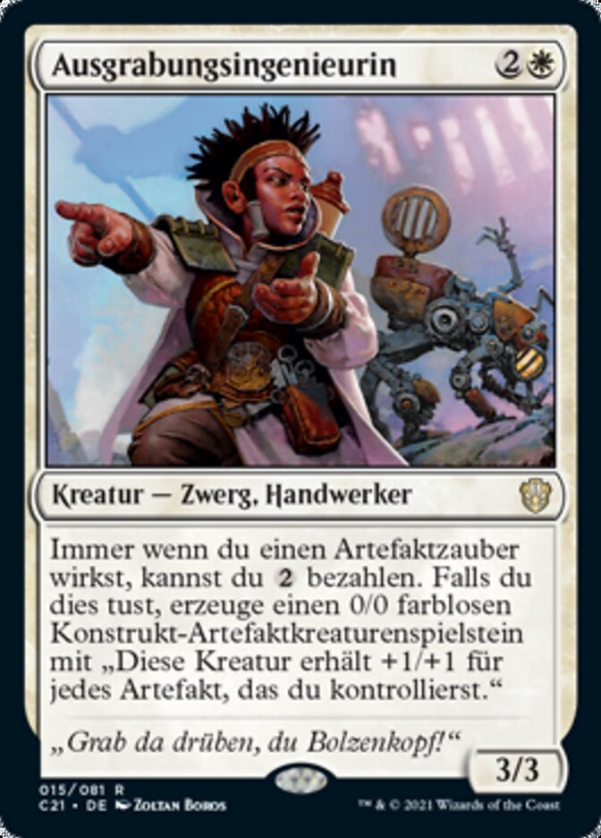 Ausgrabungsingenieurin