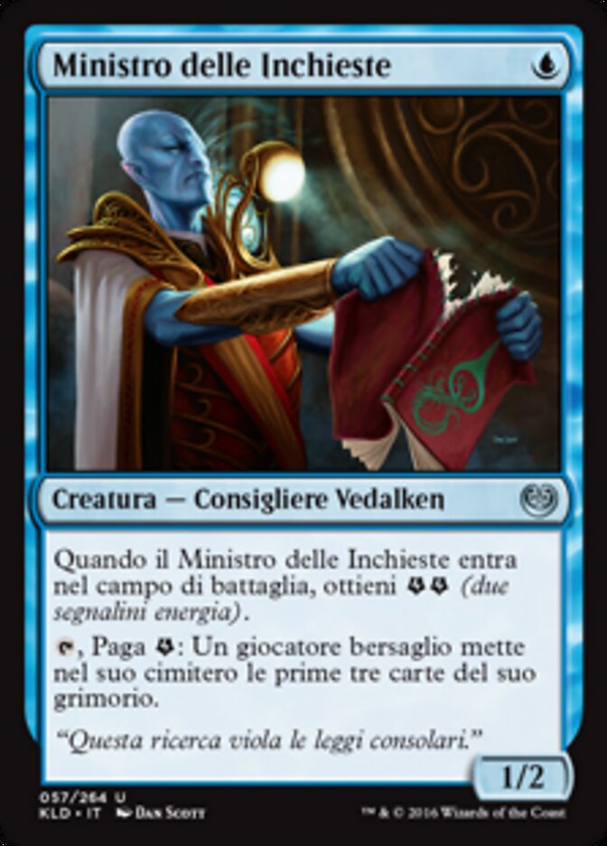 Ministro delle Inchieste