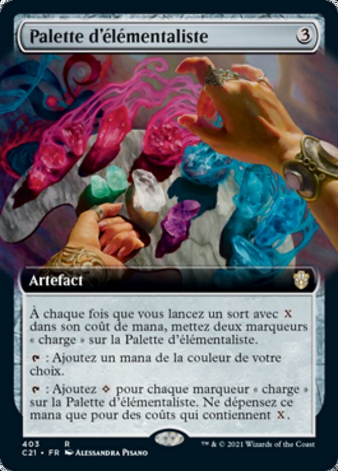 Palette d'élémentaliste