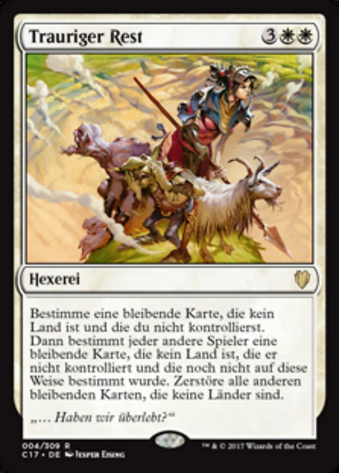 Trauriger Rest