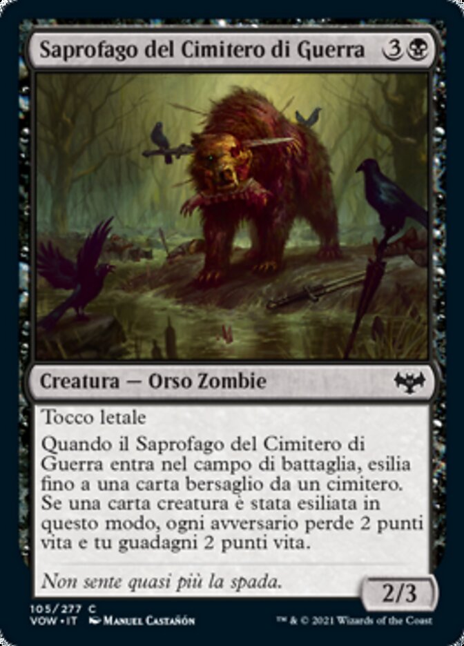 Saprofago del Cimitero di Guerra