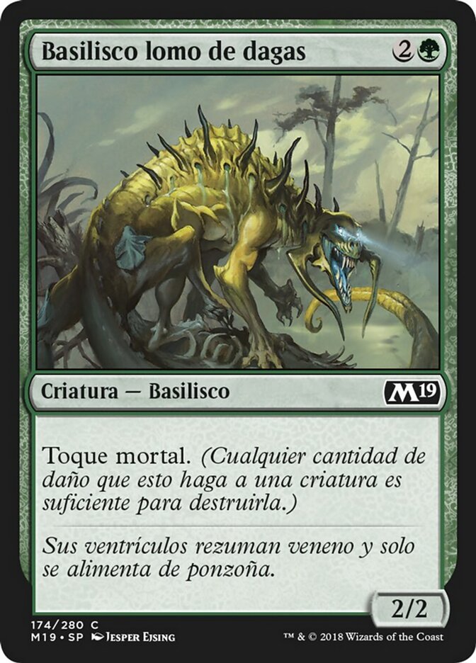Basilisco lomo de dagas