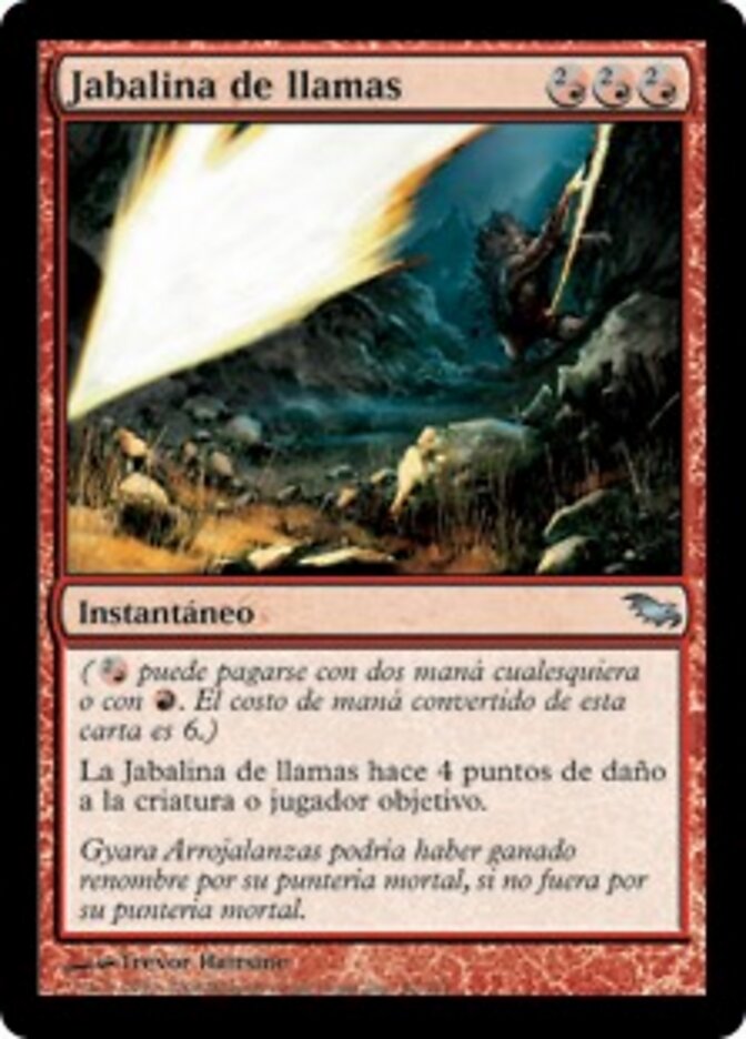 Jabalina de llamas