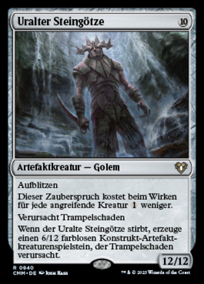 Uralter Steingötze
