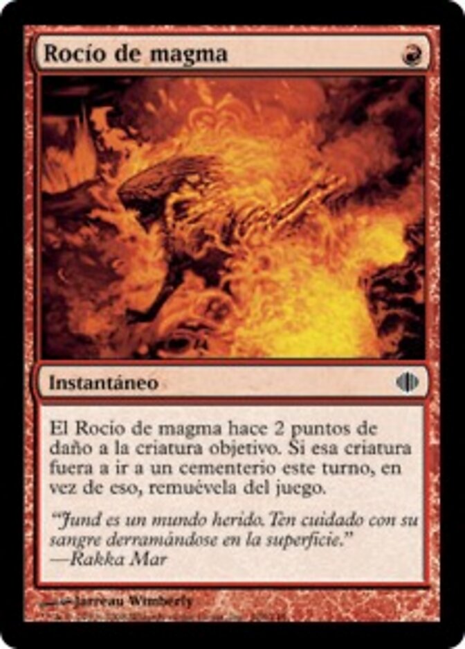 Rocío de magma